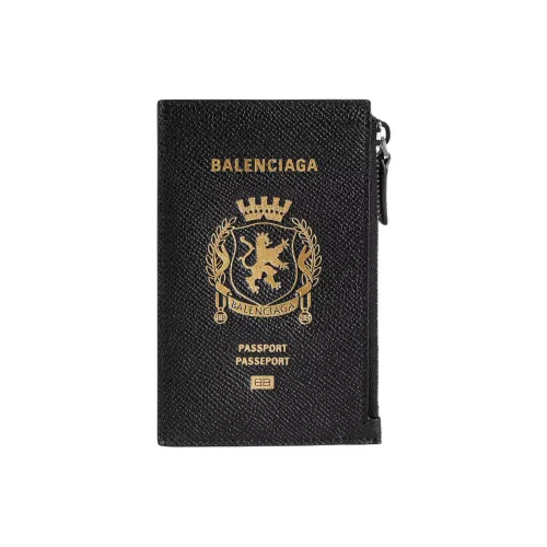 Balenciaga Телячья кожа Кошелек Мужской Черный