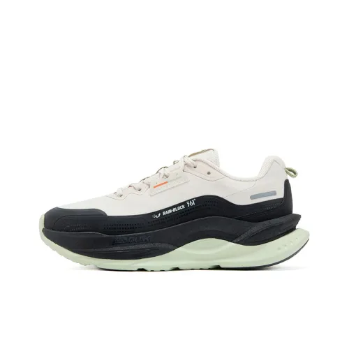 361° Fiery Red 5 Амортизация Износостойкий Низкий Топ Повседневные Беговые Кроссовки Мужские Бежево-Черные