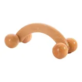 Круглый четырехколесный деревянный массажный инструмент