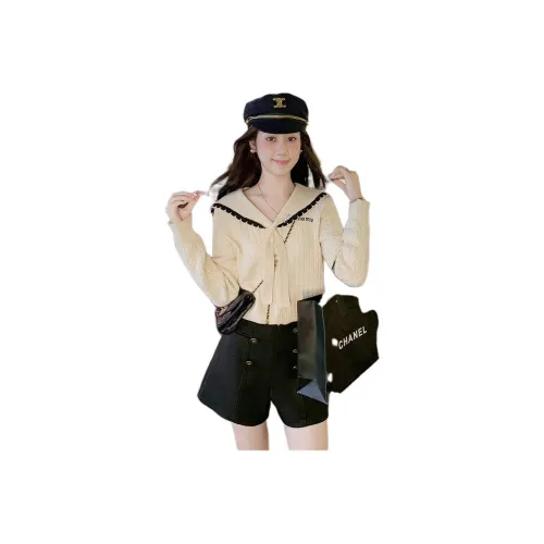 YUTUZI Абрикос Женская Трикотажная