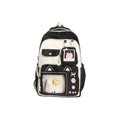 Meow In The Grass Нейлон Рюкзак Стандартный Женский Многоцветный