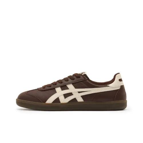 Onitsuka Tiger Tokuten Устойчивый к истиранию Низкий Топ Casual Унисекс Коричневый