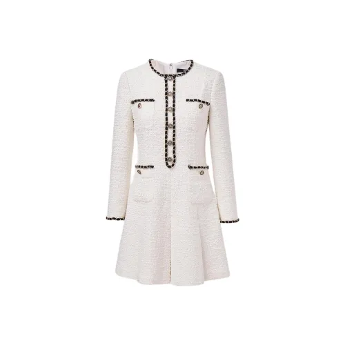 KARL LAGERFELD FW25 Длинное платье с длинными рукавами женское