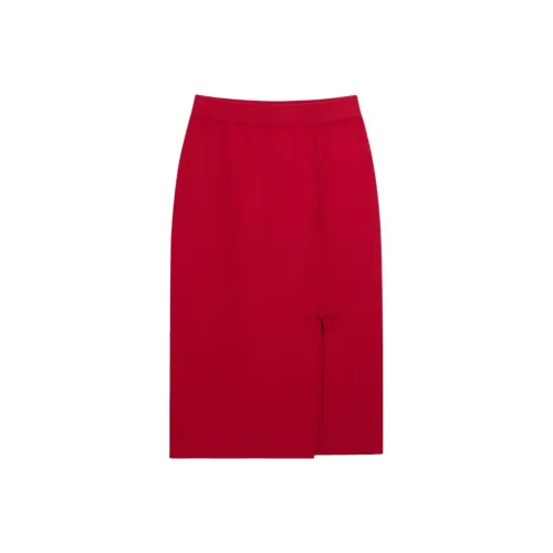 Ordos 1980 Red Women's Casual Short Skirts