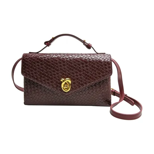 Meow In The Grass Вязаные ткани Цветочный Одно плечо Сумка Женская Многоцветная