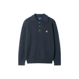 [Вафельная вязка] Обсидиановый черный Термический Утолщенный