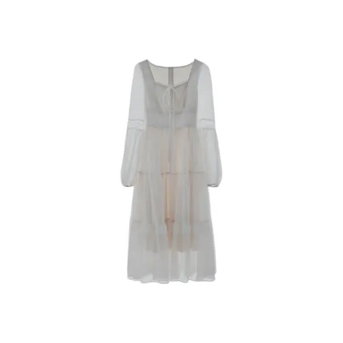 Icicofficial Длинное платье с длинными рукавами женское