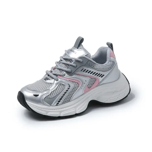 Wooden Rabbit Амортизация Устойчивый к истиранию Дышащий Увеличивающий высоту Низкий Топ Телесный Верх Кроссовки Женские