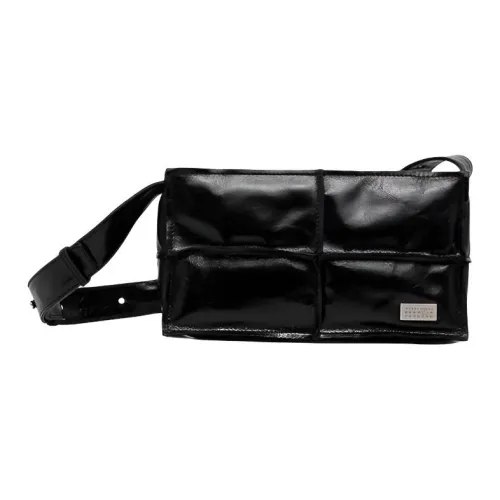 MM6 MAISON MARGIELA Телячья кожа Сумка через плечо Сумка на плечо Мужская Черная