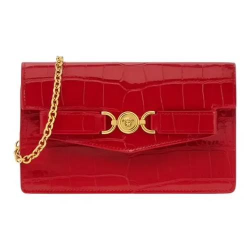 VERSACE Medusa '95 Коровья кожа Сумка через плечо Женская Красная