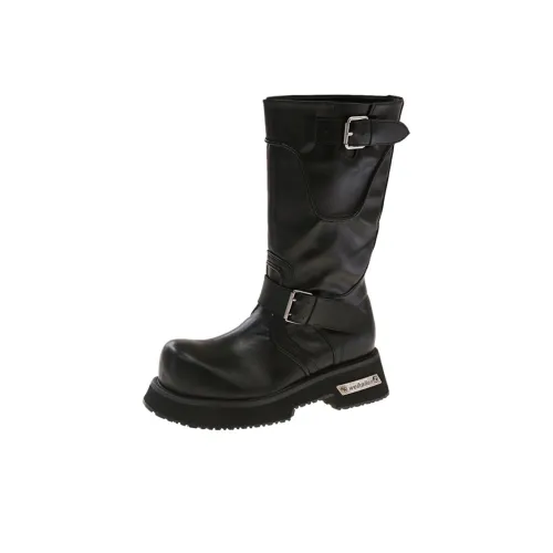 CAOT Колено Высокие сапоги Черные Женские