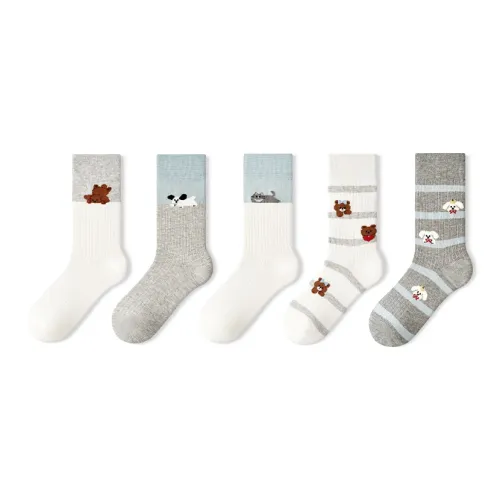 PRIMEET Носки Crew Женские упаковка из 5 пар