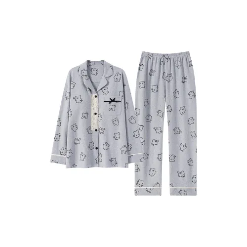 Pretty lady Светло-серый Женский комплект пижам