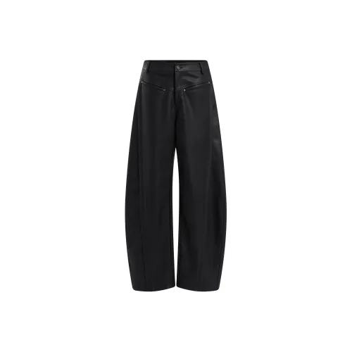 IMXS Black Women's Casual Pants IMXS Черные Женские Повседневные Брюки