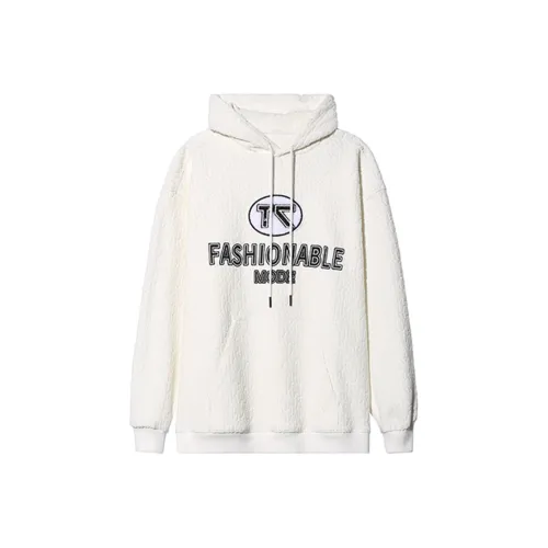 TCH Белый с Черным Логотипом Унисекс Свитшоты