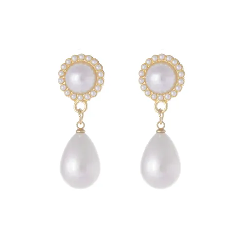 Серьги из имитации жемчуга с медным сплавом LANYAO Женские