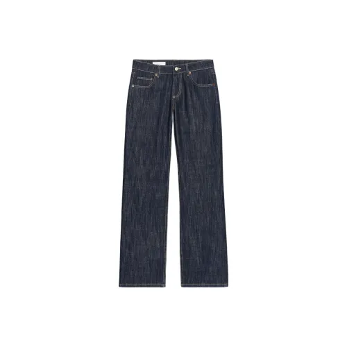 ZARA Trf Темный индиго Циановый Женские Джинсы