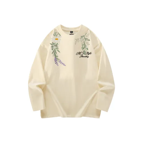 MJ STYLE Длинный рукав Т-рубашка Унисекс