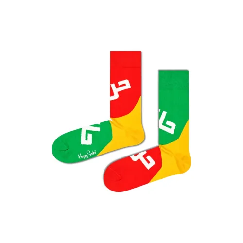Happy Socks Красные Зеленые Унисекс MID Носки до икры