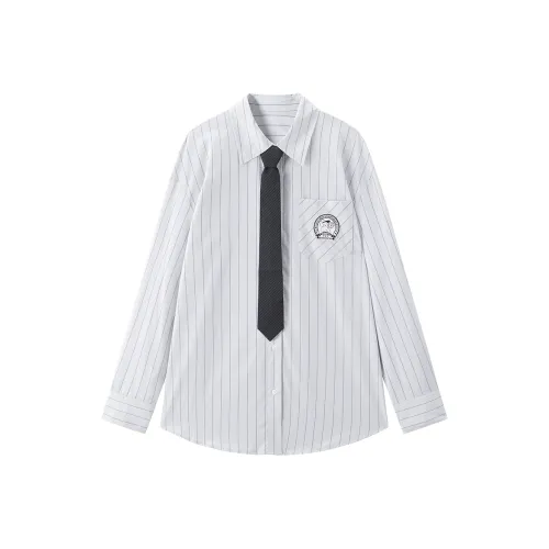 LEDIN Лунно-каменный серый Женские рубашки