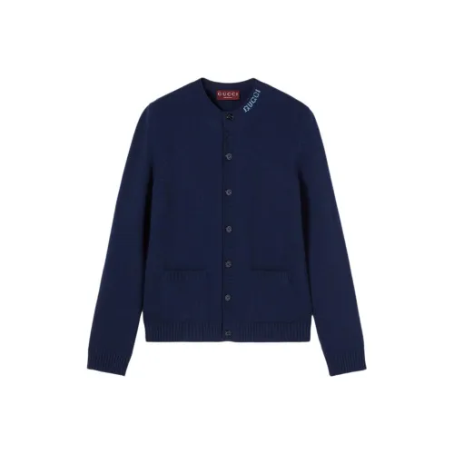 GUCCI Темно-синий Мужской Трикотаж