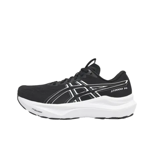 Asics GT 2000 14 Амортизация и Дышащие Беговые Кроссовки Женские Черные