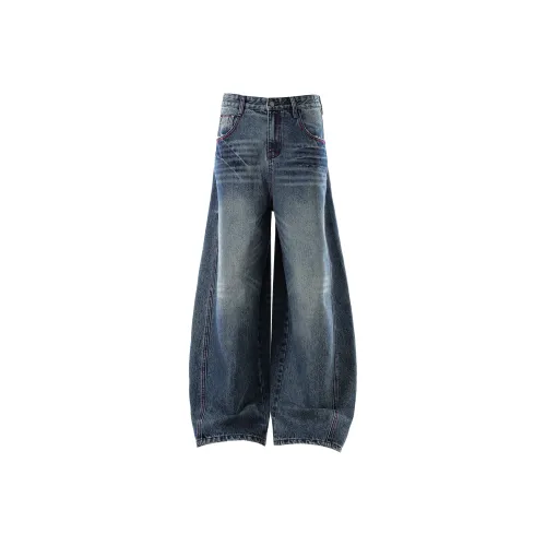 BEAR UNION Темно-синий Унисекс Джинсы