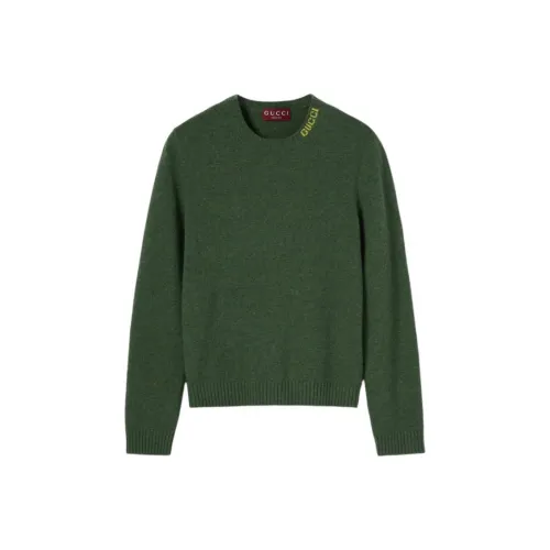 GUCCI Темно-зеленые мужские свитеры