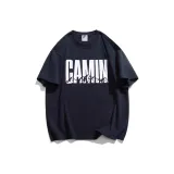 (2 упаковки) Футболка из 100% хлопка, черная + синяя, джинсы