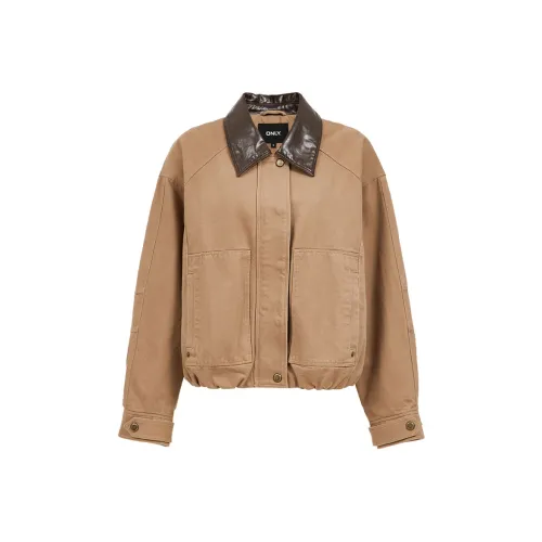 Only E10 Otter Коричневый Женское Короткое Пальто