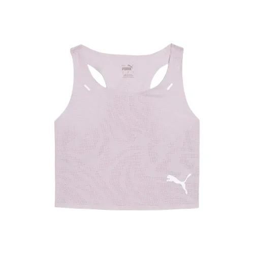 PUMA RUN ULTRASPUN Женская беговая короткая футболка Спортивные жилеты Женские Светло-фиолетовый
