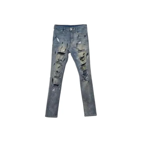 Chisportate Синий Унисекс Джинсы