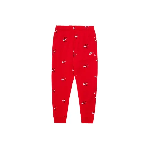 Nike Red Men's Knitted Training Pants Nike Красные Мужские Вязаные Тренировочные Штаны