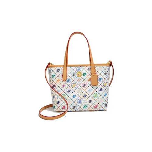 Meow In The Grass ПВХ Сумка через плечо Стандартная Женская Три-Цвет Морской Синий Бежевый Розовый Кофейный