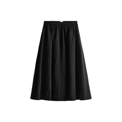 H&M Черные Женские Повседневные Длинные Юбки