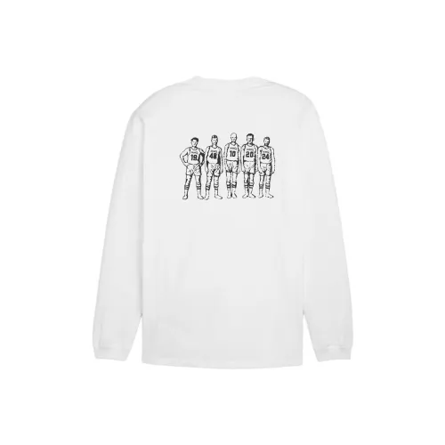 PUMA MMQ Длинный рукав Т-рубашка Мужская Белая