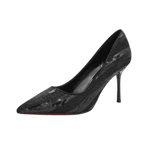 GUDIANFENGDU Узкий каблук Высокие каблуки 9 см Женские