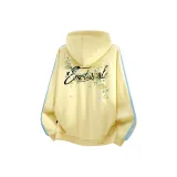 Нежно-желтый и синие полосы