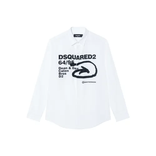 DSQUARED 2 Белые Мужские Рубашки