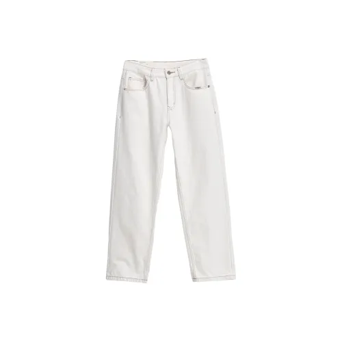 ENTONG Белый Унисекс Джинсы