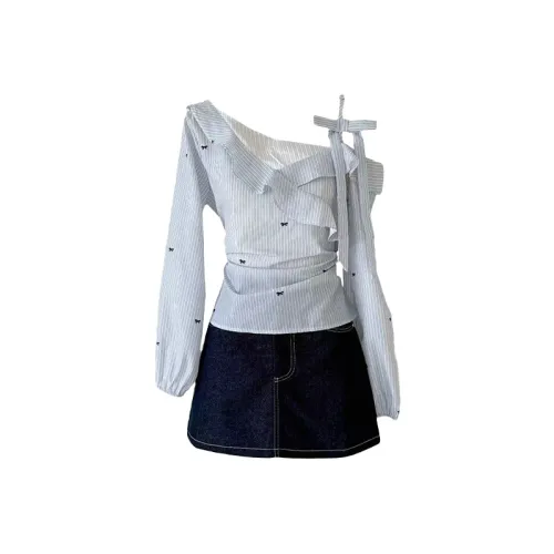 SISC Рубашка+Юбка Женские Комплекты с юбкой