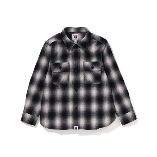 A BATHING APE Повседневная рубашка FW25 для детей в возрасте 3-7 лет