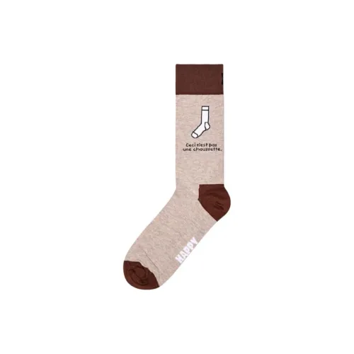 Happy Socks Бежевые Унисекс MID Носки до икры