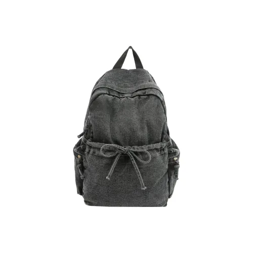 Meow In The Grass Denim Backpack Regular Women's Multicolor Meow In The Grass Деним Рюкзак Стандартный Женские Многоцветный
