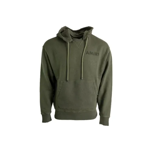 AMIRI Мужские Свитшоты Оливково-зеленого цвета