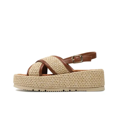Unisa CLAREN One Sandals Strap 4,5cm Women's Tan