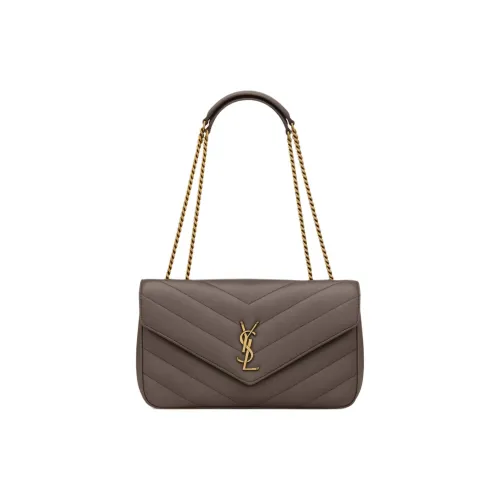 SAINT LAURENT LOULOU Lambskin Crossbody Bag Shoulder Bag Medium Women's Urban Gray SAINT LAURENT LOULOU Сумка через плечо из овечьей кожи плечевая сумка среднего размера женская городской серый