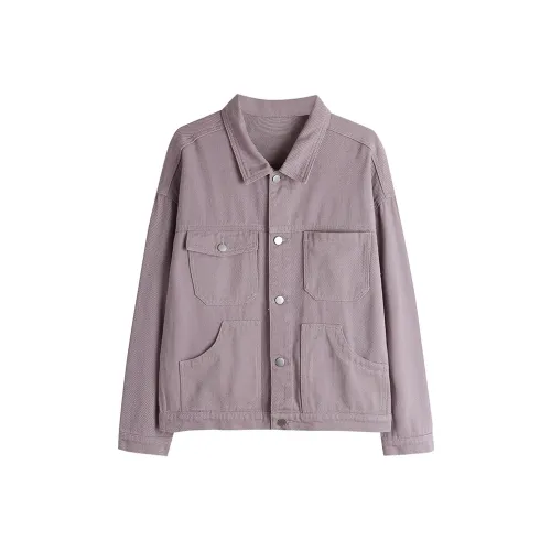 JOSR Светло-фиолетовый Женские Джинсовые куртки