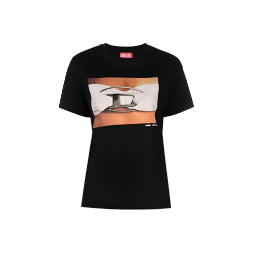 DIESEL SS24 T Рубашка Женская Черная