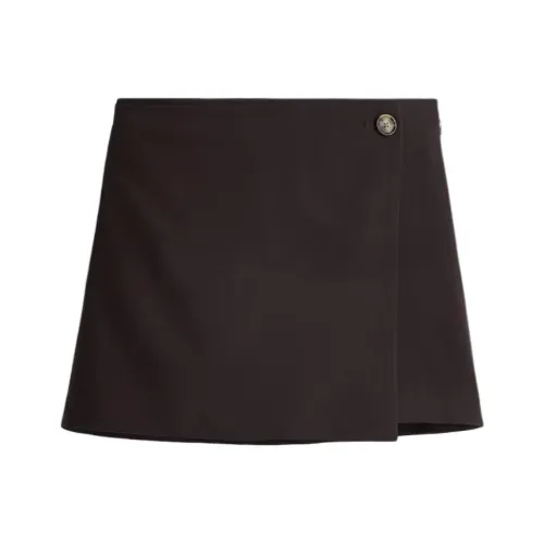 H&M Темно-коричневые женские повседневные шорты